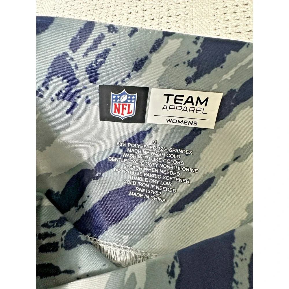 NFL Team Apparel Dallas Cowboys Leggings Gray Camo Athletic Yoga Pants Women’s M - Picture 5 of 6